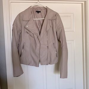 Cute pink faux leather jacket